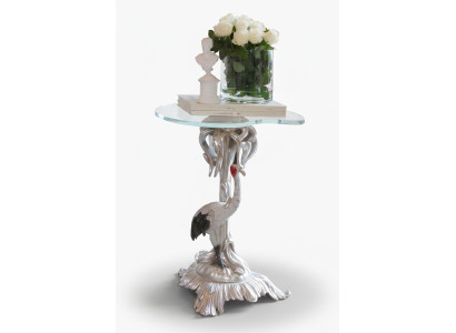 Luxury wooden coffee table in classic Baroque Rococo style