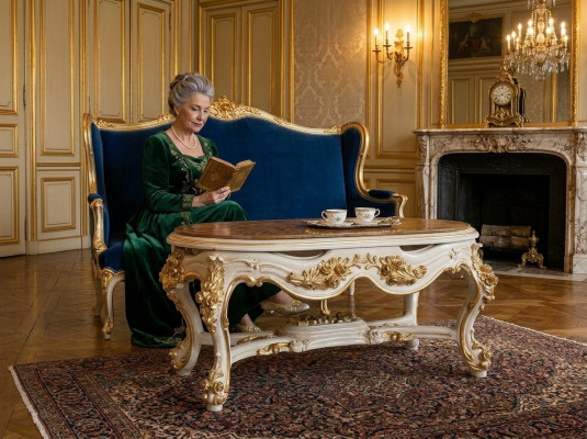 Tables Coffee table Coffee living room table Italian furniture Baroque Rococo New