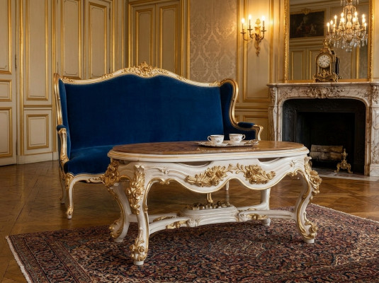 Tables Coffee table Coffee living room table Italian furniture Baroque Rococo New