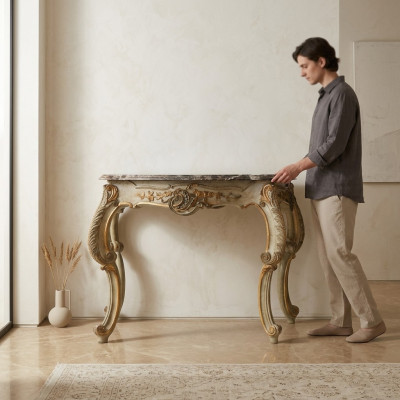 Coffee table, table, side table, living room table, wooden Royal side table, Baroque Rococo.