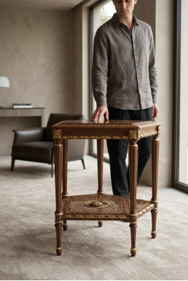 Coffee table side table Baroque Rococo table solid wood furniture tables Italy new