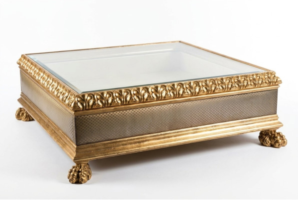 Luxury coffee table glass table solid wood furniture living room tables coffee tables Italy