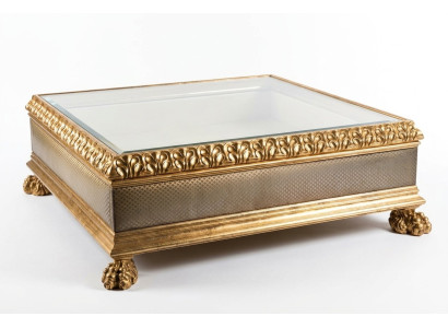 Luxury coffee table glass table solid wood furniture living room tables coffee tables Italy