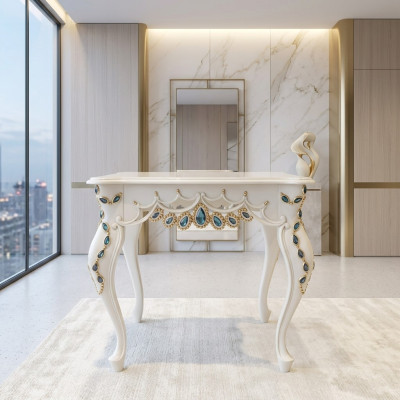 Console Baroque Side Table Glass Table Italian Furniture Living Room Tables New