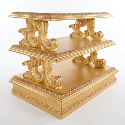 Side table, solid wood, Baroque Rococo coffee table, side tables, classic furniture