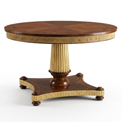 Round dining table, solid wood tables, dining room furniture, classic wooden dining tables.