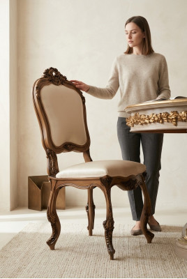 Dining room chair furniture baroque rococo dining table chairs Italian furniture new