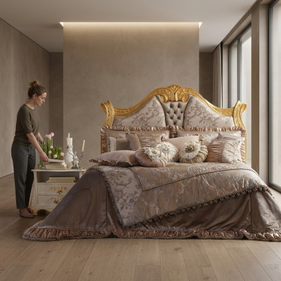 Luxurious Chesterfield-style headboard for your bed