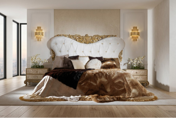 Chesterfield Bed Headboard Beds Upholstery Hotel Furniture Decor Italian