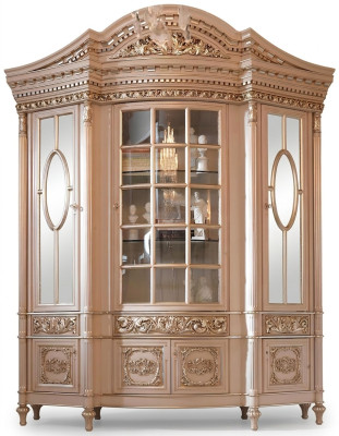 Showcase glass cabinet, solid wood sideboard, display cabinet, living room furniture, solid wood.