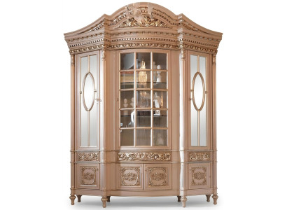 Showcase glass cabinet, solid wood sideboard, display cabinet, living room furniture, solid wood.