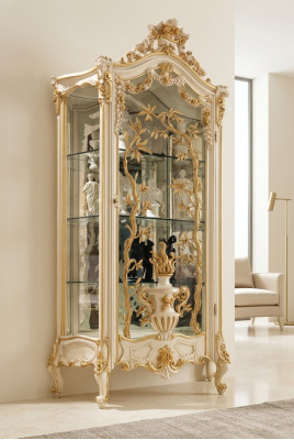 Solid wood furniture showcases glass cabinet real wood sideboard showcase living room