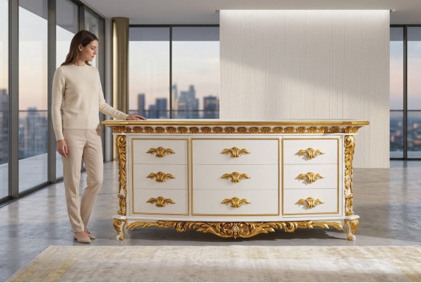 Dresser Living Room Dressers Drawers Wood Sideboard Cabinet Cabinets Solid