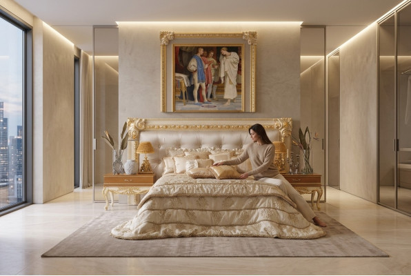 Chesterfield Bett Luxury Double Beds Italian Furniture Decor Boiserie