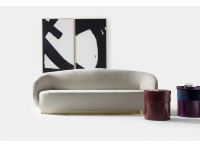 Sofa three-seater design luxury furniture wood white design furniture from Italy classic