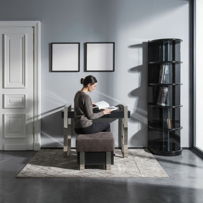 Secretary, makeup table, luxury high-gloss desk, Italian tables