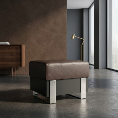 Ottoman seat footrest stool seating pouf living room design cube Italy