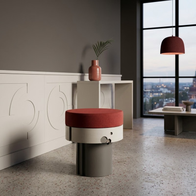 Pouf footstool seat stool upholstered stool seat stool elegant designer bench new