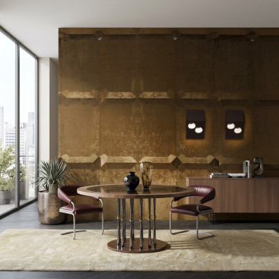 Round dining table luxury table wood dining tables Italian furniture tables dining room