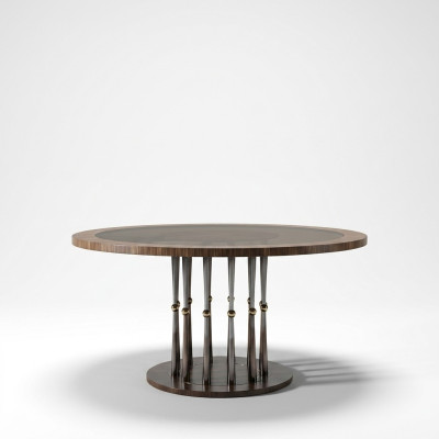 Round dining table luxury table wood dining tables Italian furniture tables dining room
