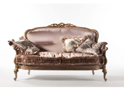 2-seater sofa couch wood upholstery furniture couches Italian design new