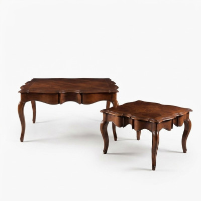 Sofa table in living room furniture coffee tables double tables baroque rococo wood