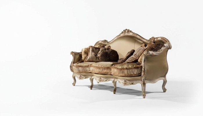Sofa 3-seater living room couch furniture wood senator upholstered furniture sofa furniture chair