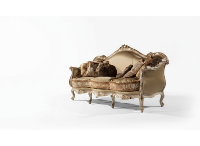 Sofa 3-seater living room couch furniture wood senator upholstered furniture sofa furniture chair