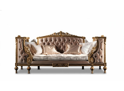 Sofa three-seater couch upholstery furniture Chesterfield baroque rococo antique style new