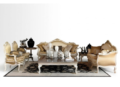 Design Sofas Sofa Set Group Modern Luxury Elegant Seating Suite 3+2+1+1 Seater