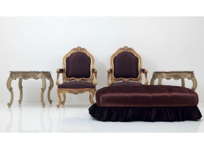 Coffee table side table living room table wood royal side baroque rococo