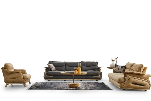 Design sofa set 4+3+1 leather sofa 3-piece set couches sofas couch