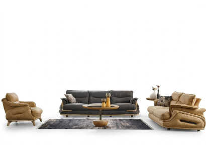 Design sofa set 4+3+1 leather sofa 3-piece set couches sofas couch