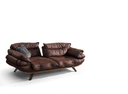 Multifunctional Couch Three-seater Sofa Couches Furniture Sofas Brown Softly Padded