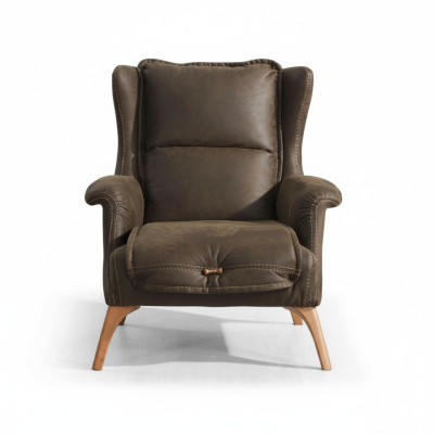 Soft armchair couch armchair single-seater furniture sofa suede look black