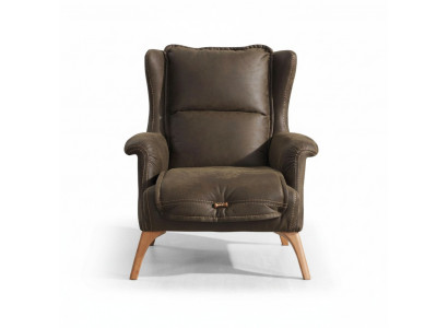 Soft armchair couch armchair single-seater furniture sofa suede look black