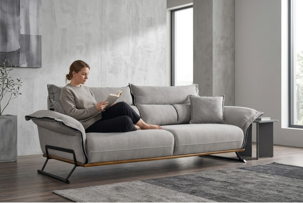 Sofa 3-seater seating modern design couch upholstery single-seater relax three-seater new