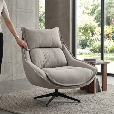 Swivel chair luxury wing chair loft furniture design chair single seater sofa couch