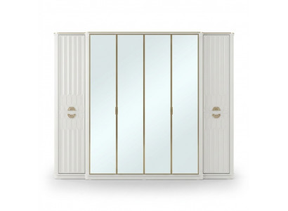 Wardrobe mirror wooden furniture cabinets Italy for bedroom