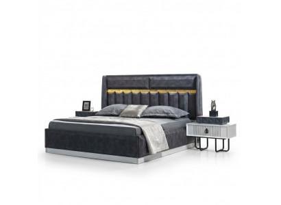 Betten Schlafzimmer Led Licht Bettrahmen Bett Polster Design Luxus Doppel Möbel