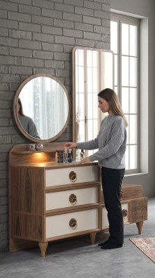 Console dressing table, vanity table, cosmetic table, chest of drawers, consoles