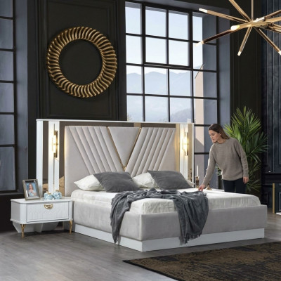 Bed, double bed, beds, furniture, interior, bedroom, furniture design