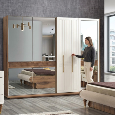 Wardrobe cabinet luxury wood cabinets furniture design bedroom