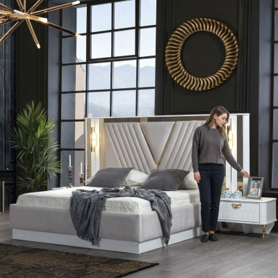 Nightstand Design Console Side Sleep Room Wood Luxury Consoles