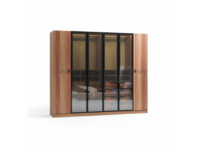 Wardrobe luxury closet furniture bedroom cabinets glass doors