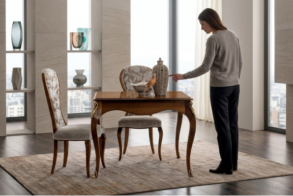 Italian dining tables, wooden tables, furniture, dining table, antique style, solid wood
