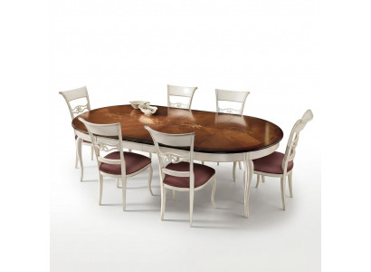 Classic table, wooden table, baroque, rococo, dining room, royal dining table, tables
