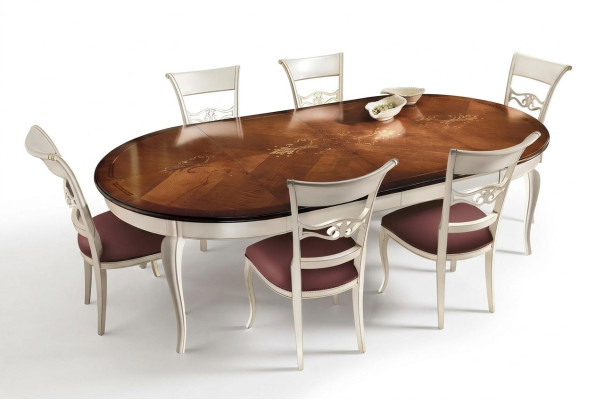 Complete Set Dining Table 6x Chairs Dining Room Set Dining Group Wooden Table Tables 7-piece