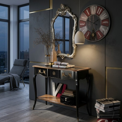 Console table dresser with mirror luxury class furniture set style modern two-piece new