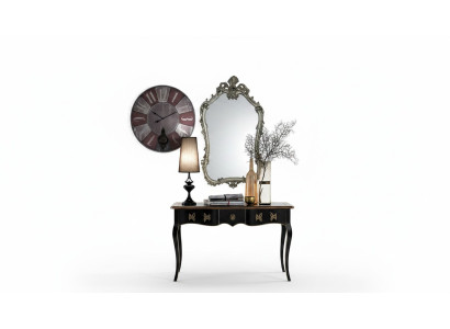 Mirror Classic Wall Mirror Wood Design Silver Living Room Italy Furniture